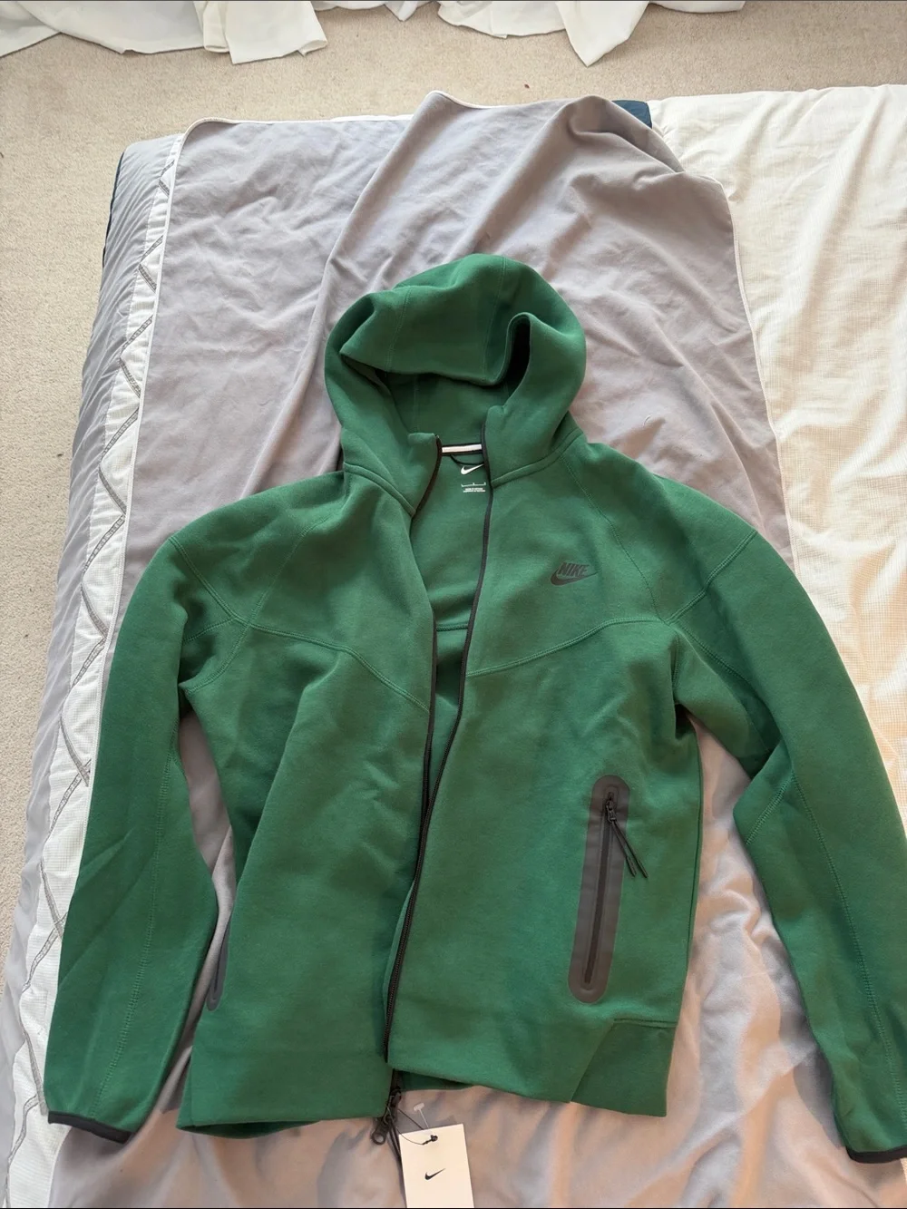 Nike Green Hooded Full-Zip Jacket